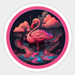 Pink Flamingo Sticker